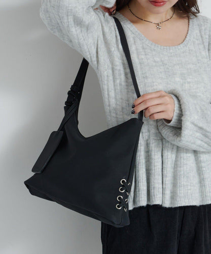 【Kastane】麂皮繫帶包