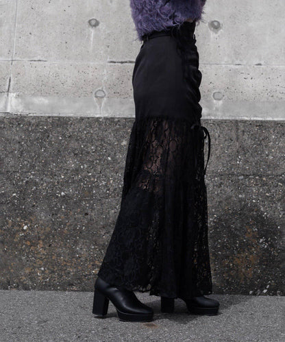 【Mavie..7】【3尺碼可選】蕾絲拼接長裙