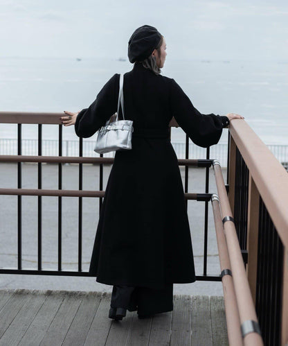 【Mavie..7】【3尺碼可選】圍巾套裝喇叭長款大衣