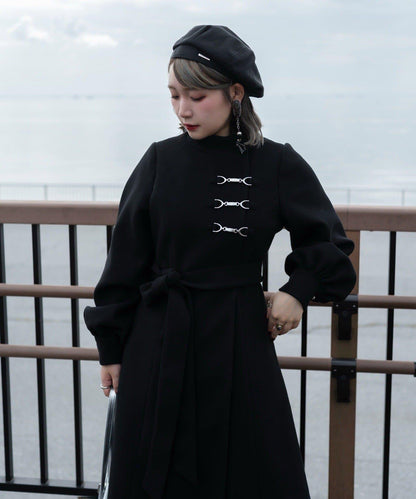 【Mavie..7】【3尺碼可選】圍巾套裝喇叭長款大衣