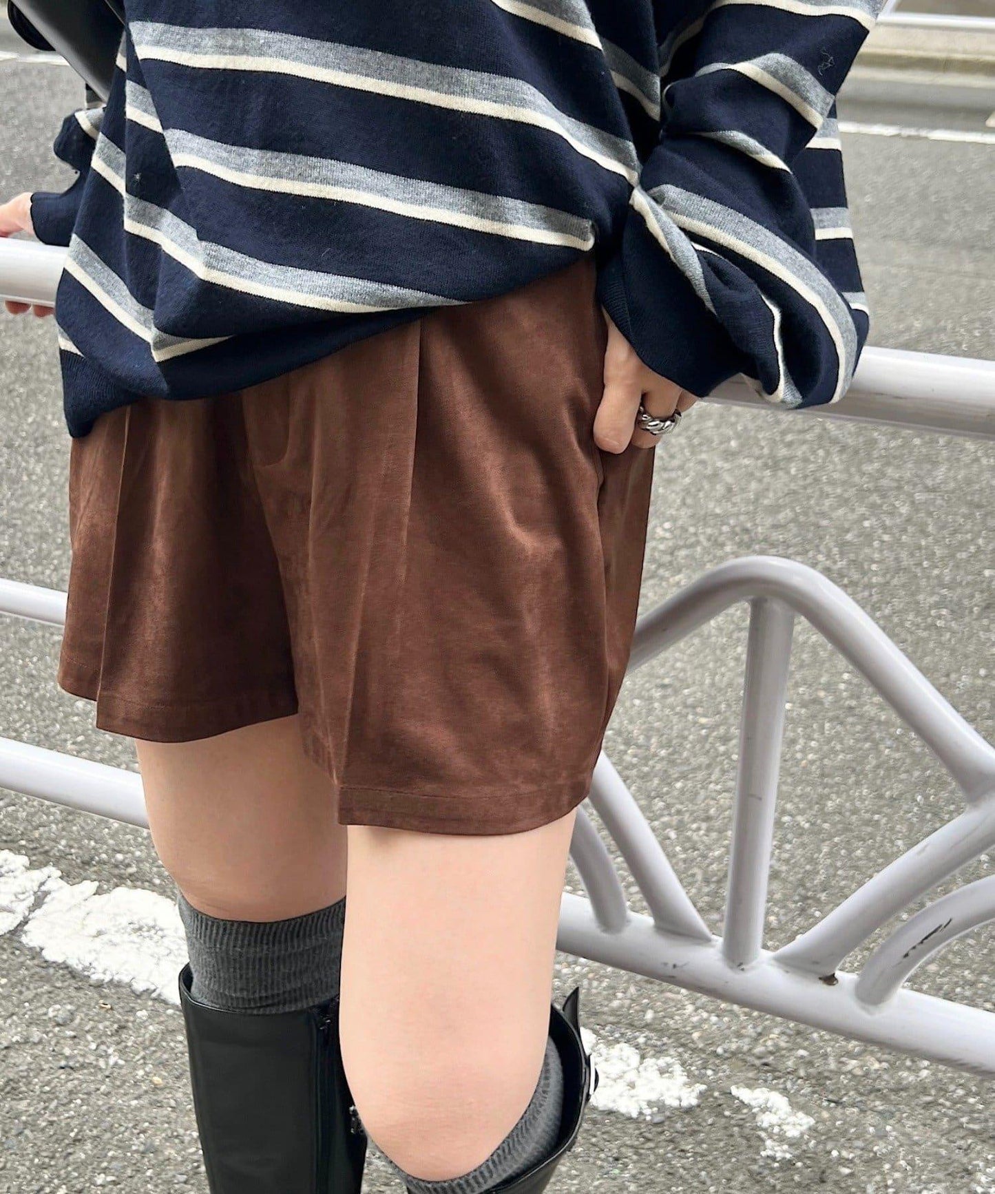 【套裝可搭配】麂皮短褲