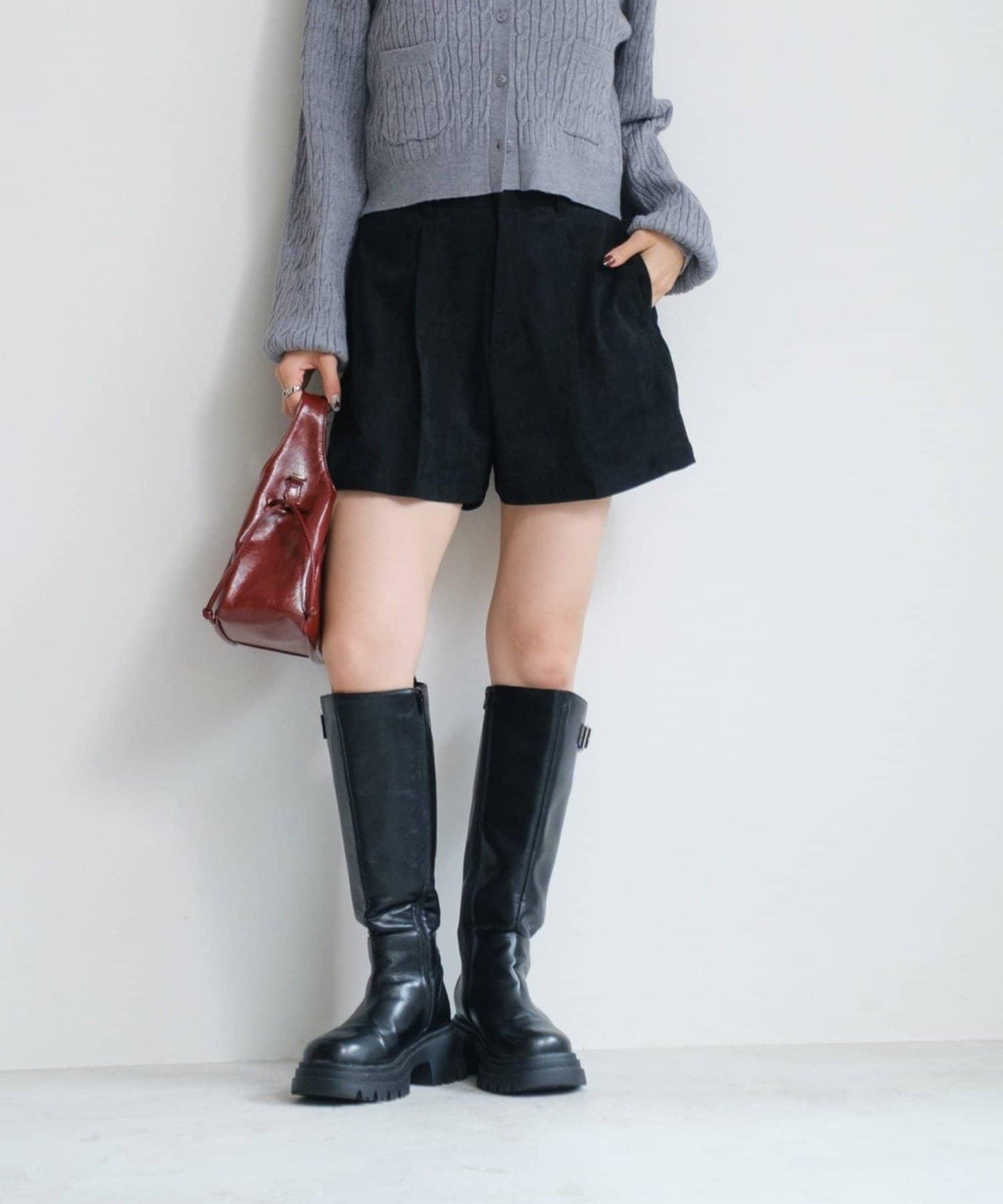 【套裝可搭配】麂皮短褲