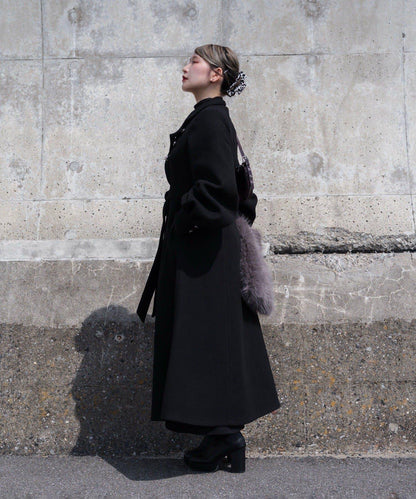 【Mavie..7】【3尺碼可選】圍巾套裝喇叭長款大衣