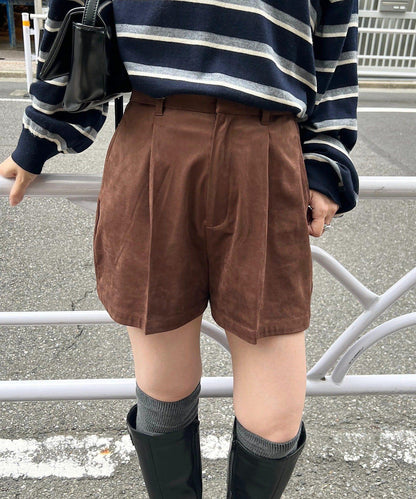 【套裝可搭配】麂皮短褲