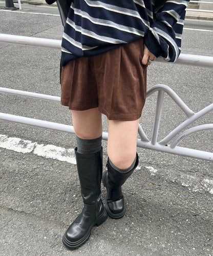 【套裝可搭配】麂皮短褲