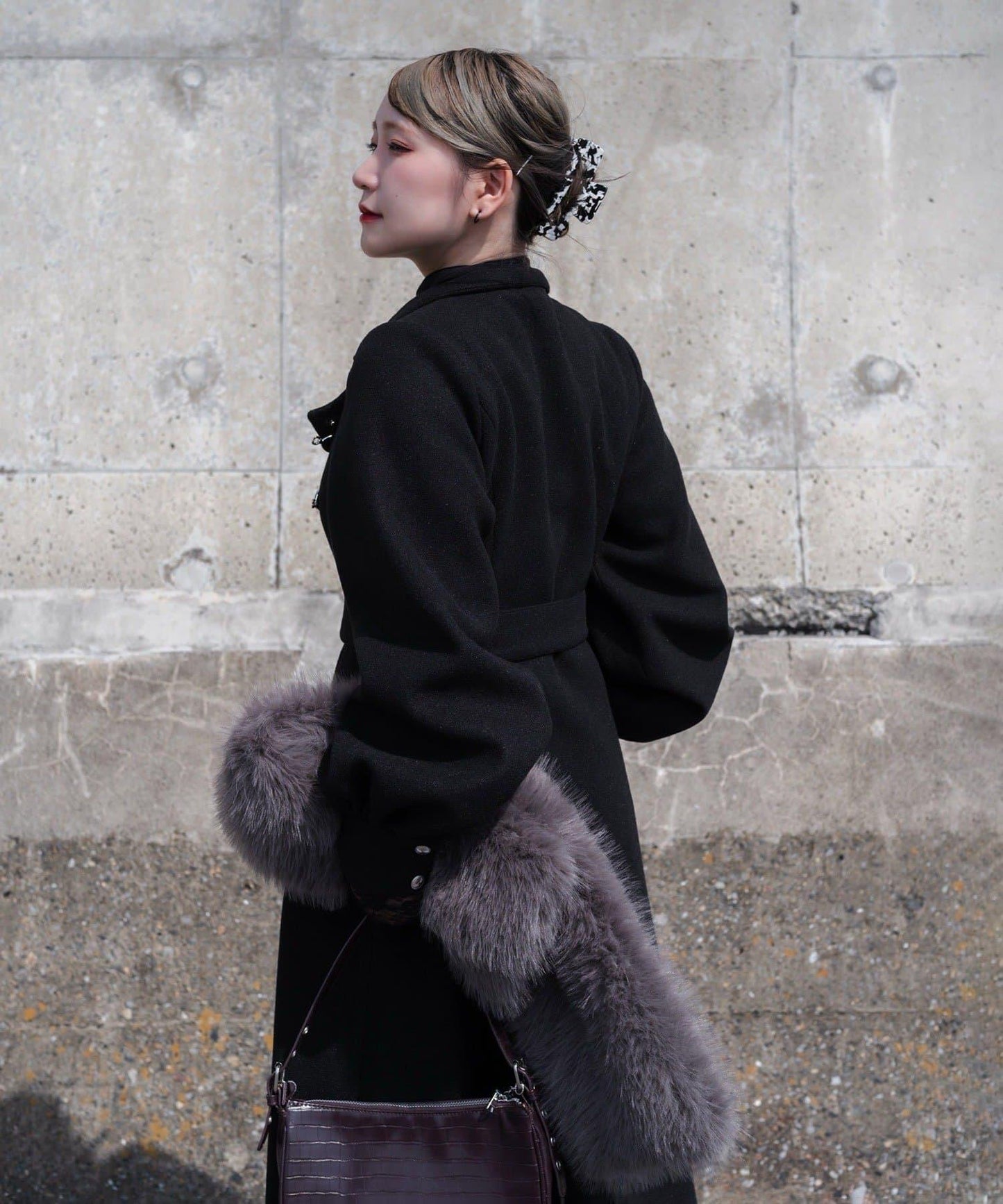 【Mavie..7】【3尺碼可選】圍巾套裝喇叭長款大衣