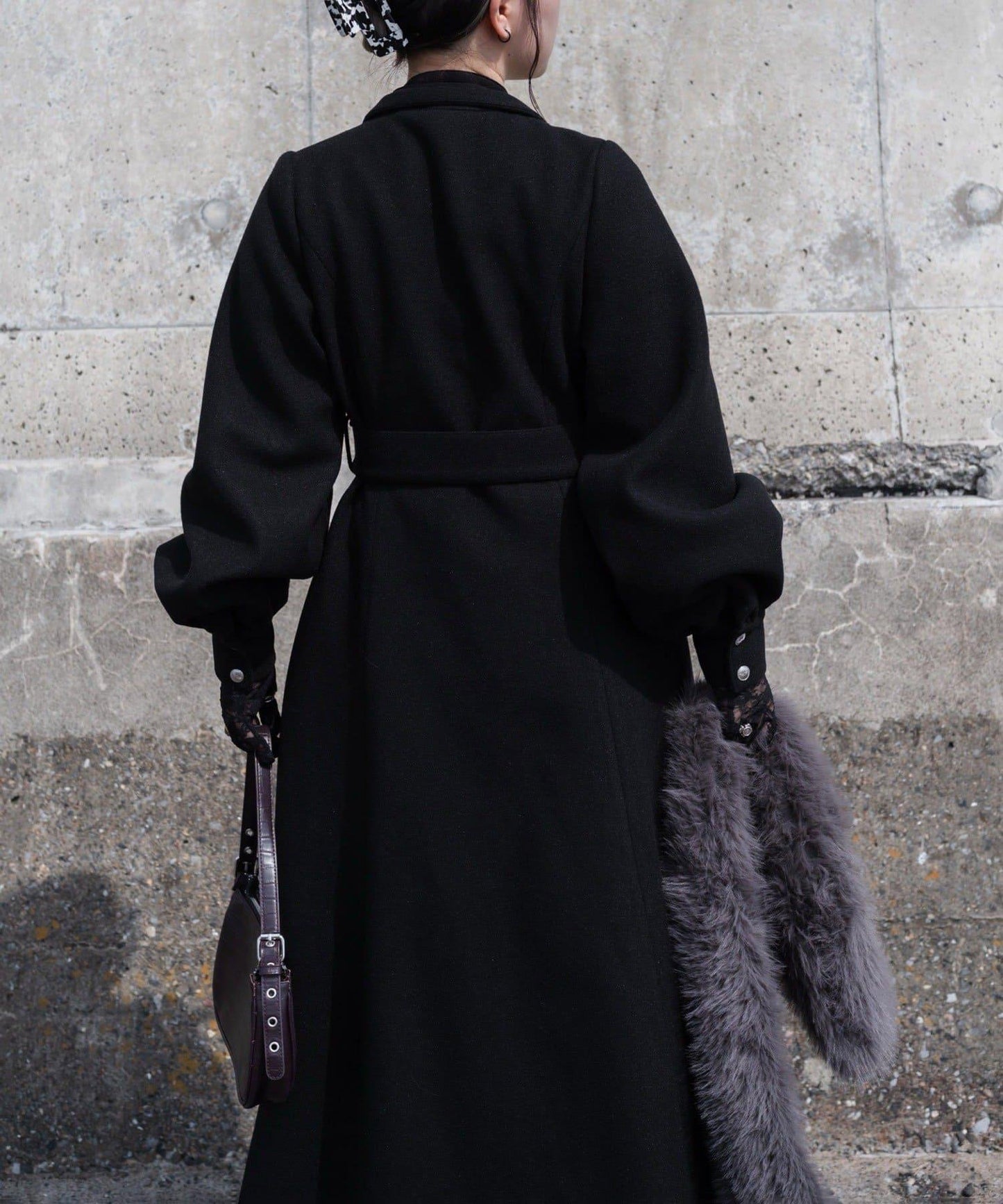 【Mavie..7】【3尺碼可選】圍巾套裝喇叭長款大衣