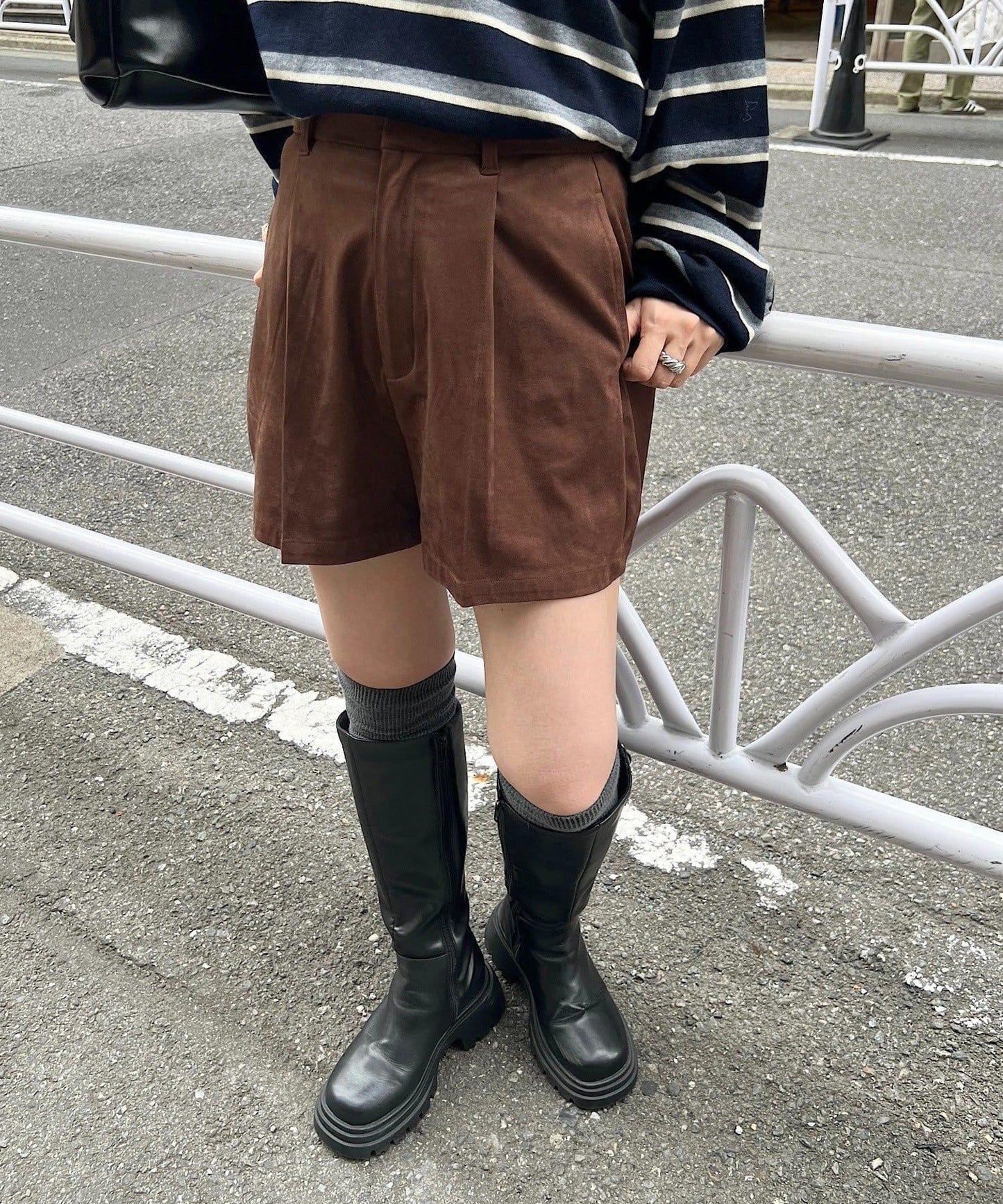 【套裝可搭配】麂皮短褲
