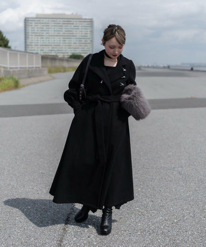 【Mavie..7】【3尺碼可選】圍巾套裝喇叭長款大衣