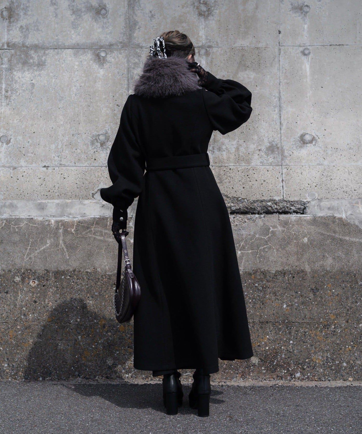 【Mavie..7】【3尺碼可選】圍巾套裝喇叭長款大衣