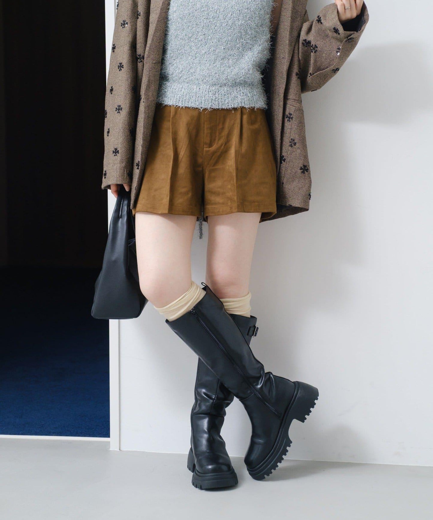 【套裝可搭配】麂皮短褲