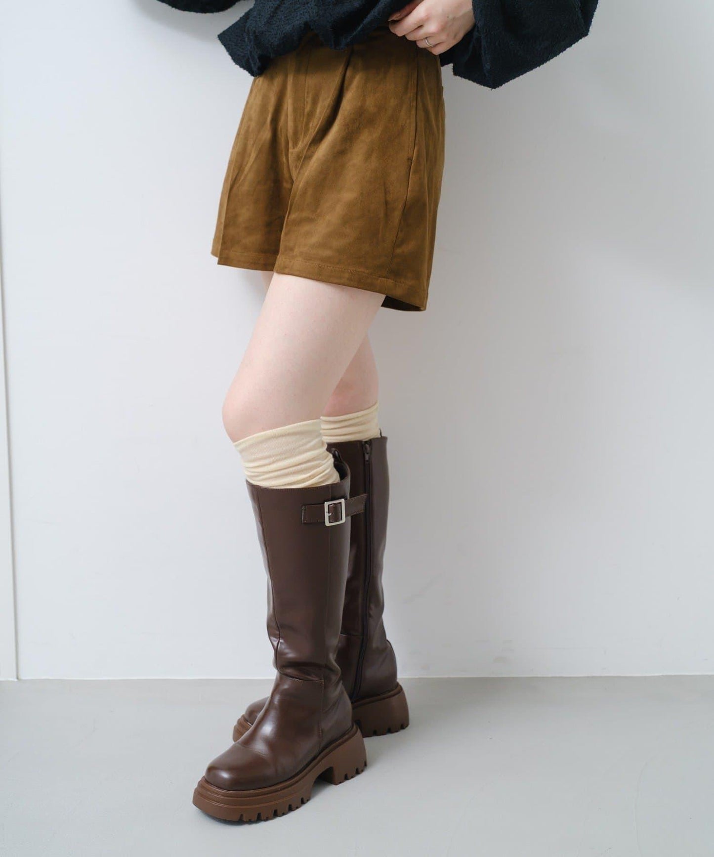 【套裝可搭配】麂皮短褲