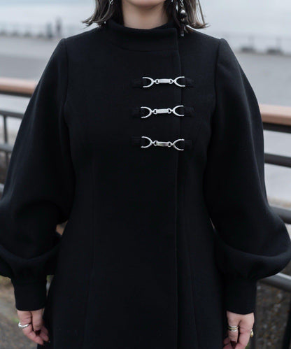 【Mavie..7】【3尺碼可選】圍巾套裝喇叭長款大衣