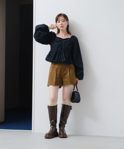 【套裝可搭配】麂皮短褲