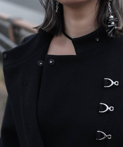 【Mavie..7】【3尺碼可選】圍巾套裝喇叭長款大衣