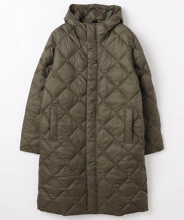 城市可收納連帽長款羽絨服