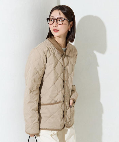 CITY拼接立領羽絨夾克（羽絨服）