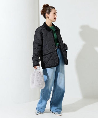 CITY拼接立領羽絨夾克（羽絨服）