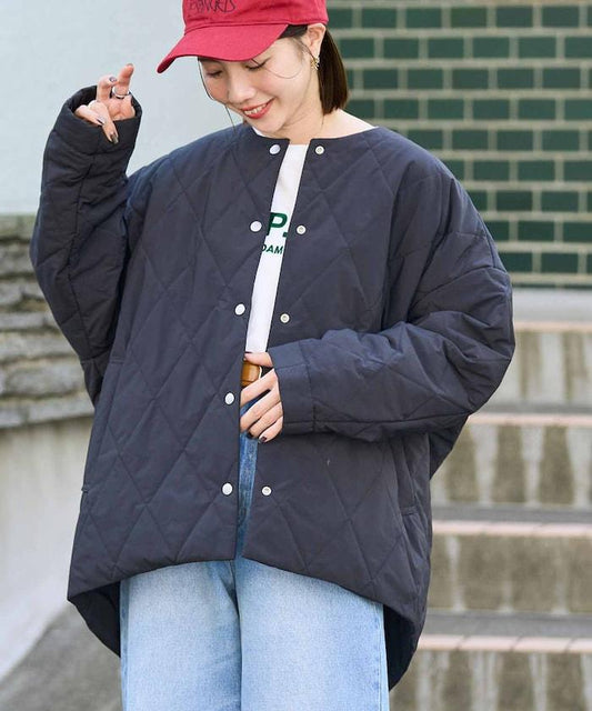 千層無領可雙面穿中棉夾克(限量)