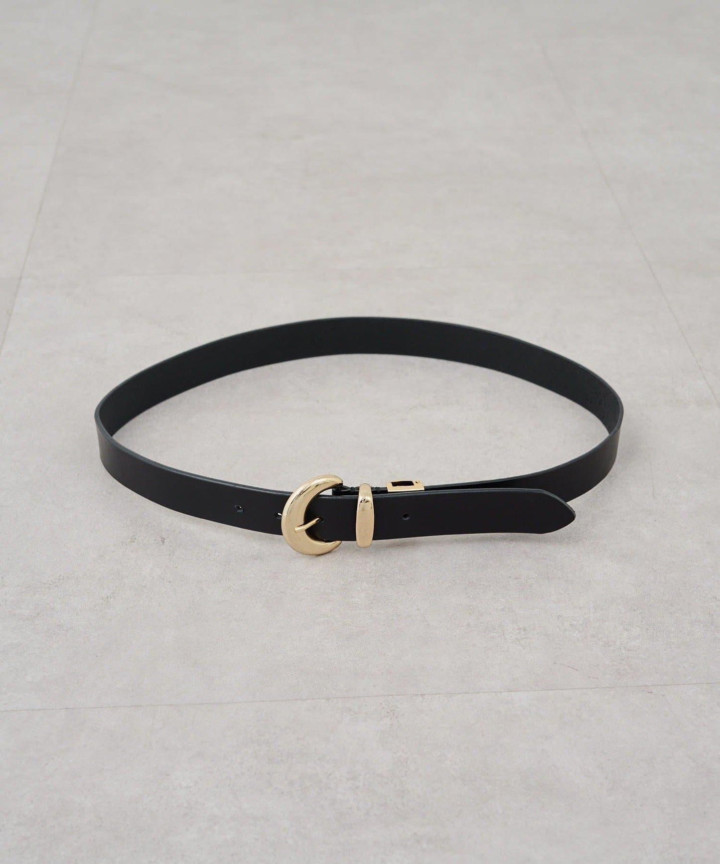 圓形扣無孔皮帶