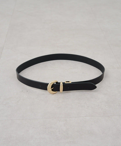 圓形扣無孔皮帶