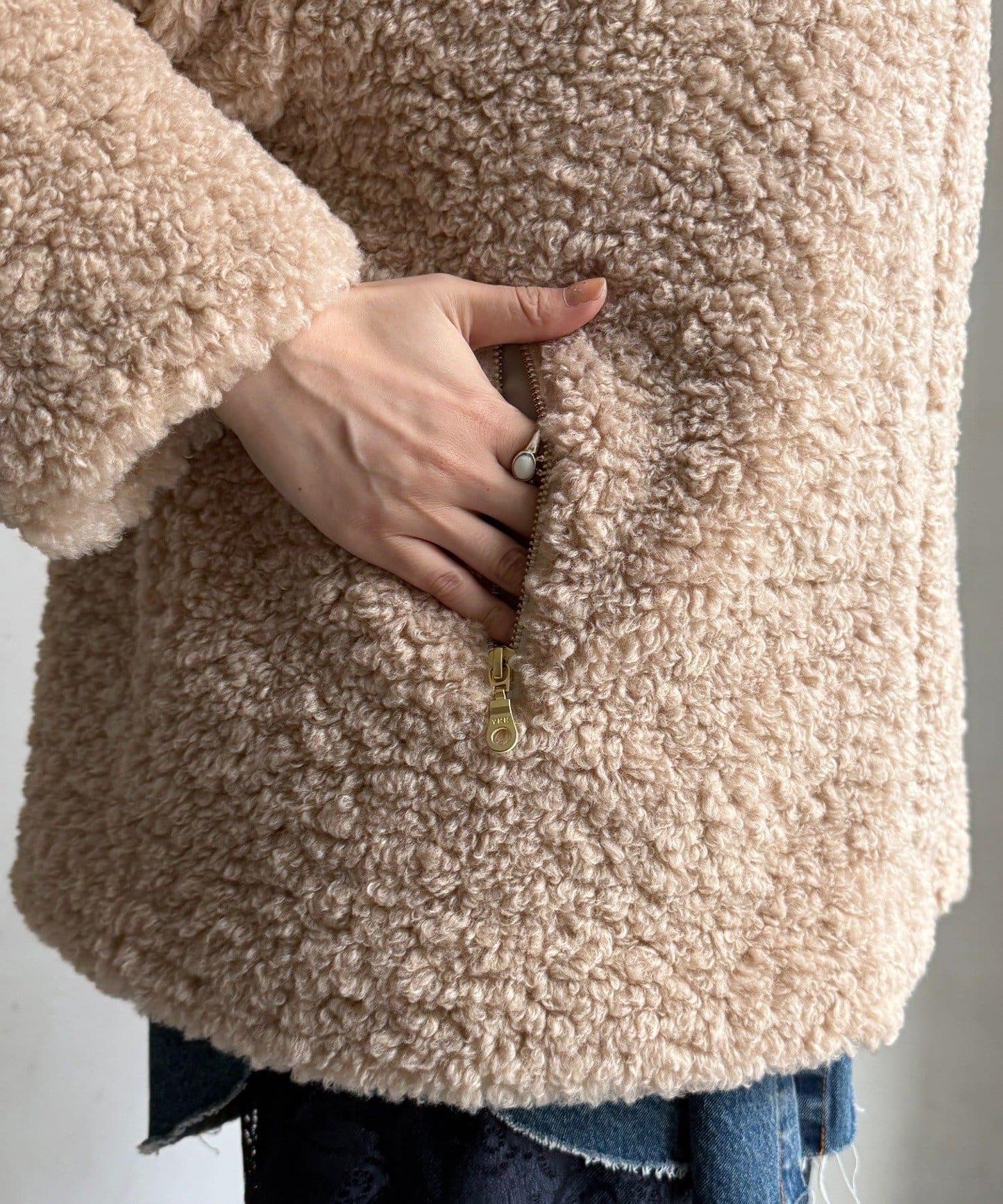 【インフルエンサーOKOCHI企畫】羊羔絨短夾克