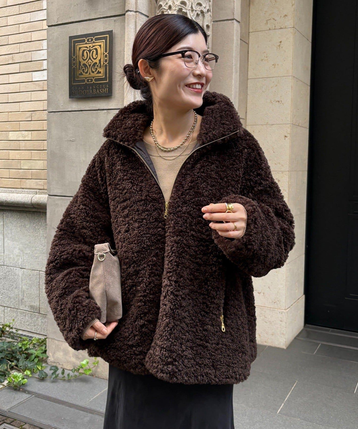 【インフルエンサーOKOCHI企畫】羊羔絨短夾克