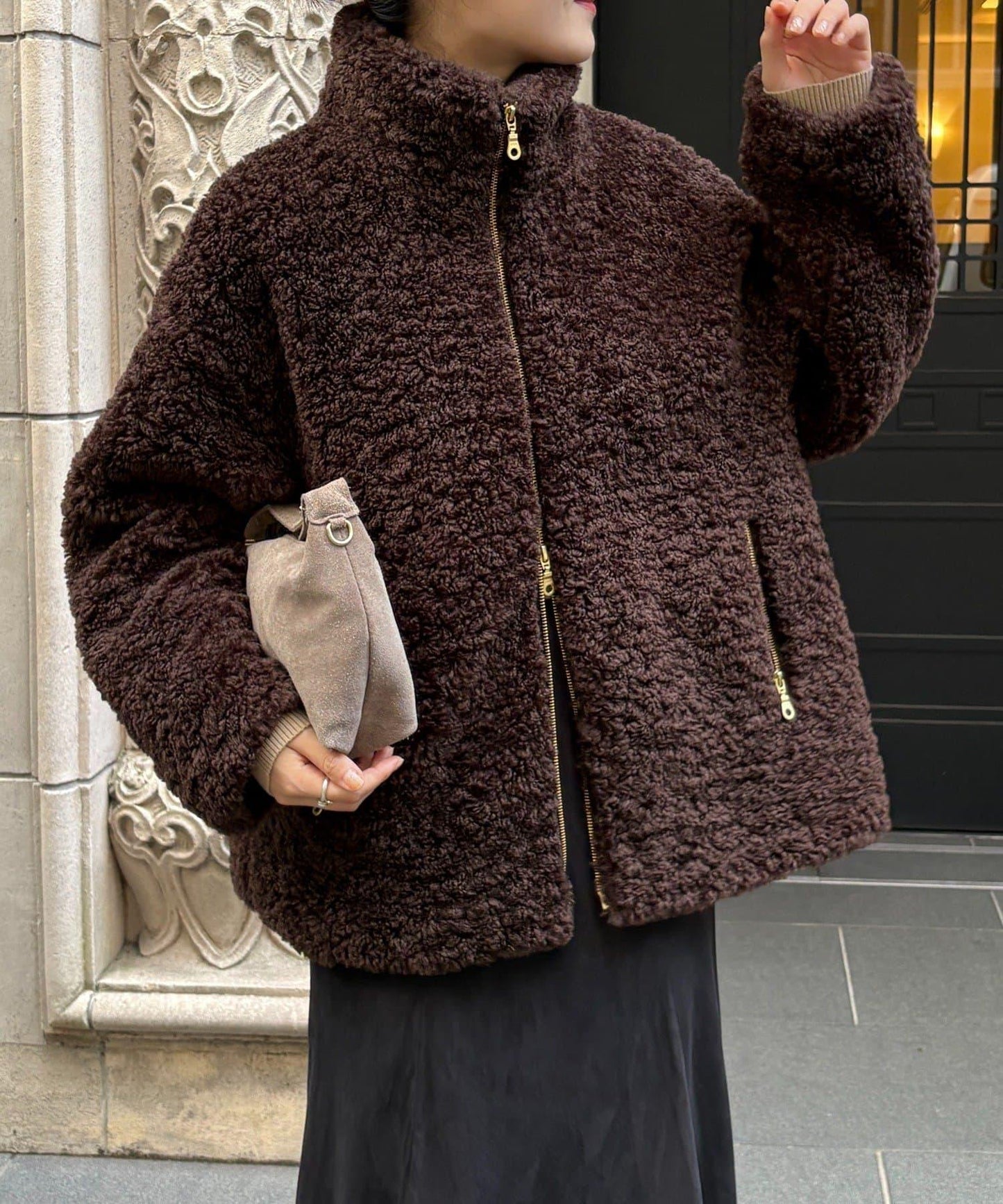 【インフルエンサーOKOCHI企畫】羊羔絨短夾克