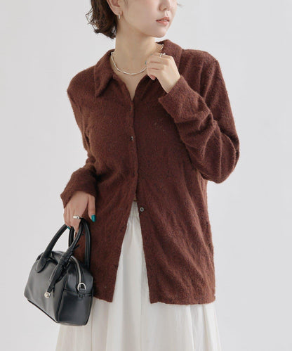 帶領毛絨開衫