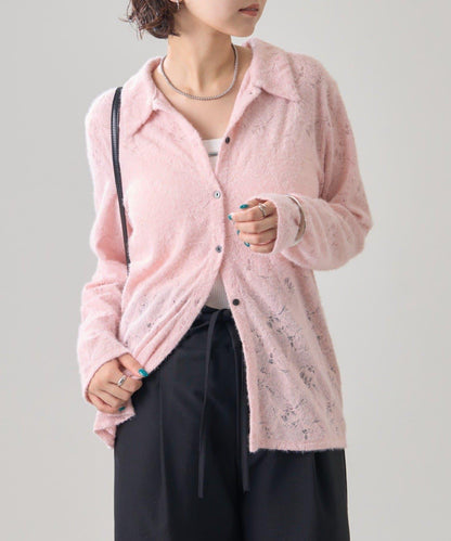 帶領毛絨開衫