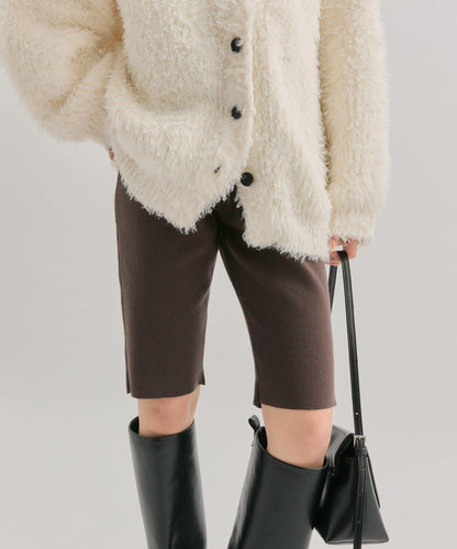 機車風針織長褲