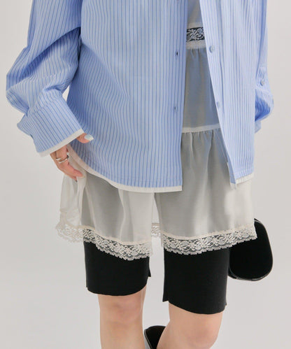 機車風針織長褲