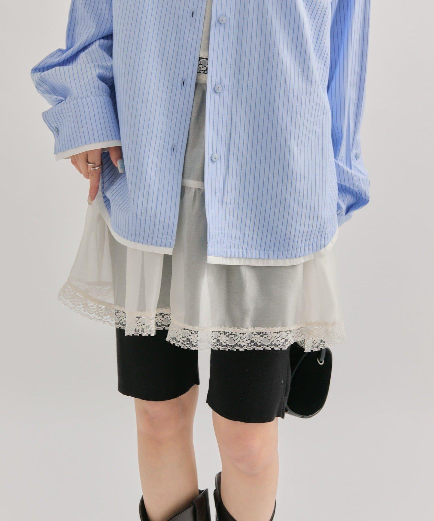 機車風針織長褲