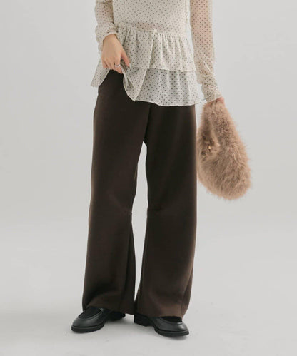 【EC限定】加絨彎曲運動褲