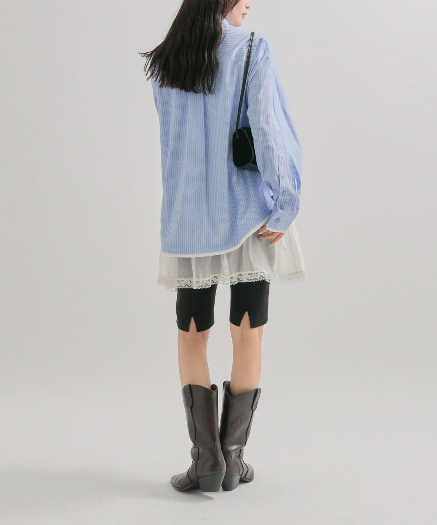 機車風針織長褲