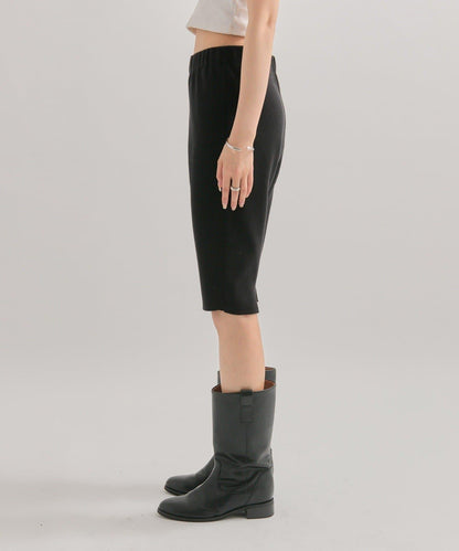 機車風針織長褲