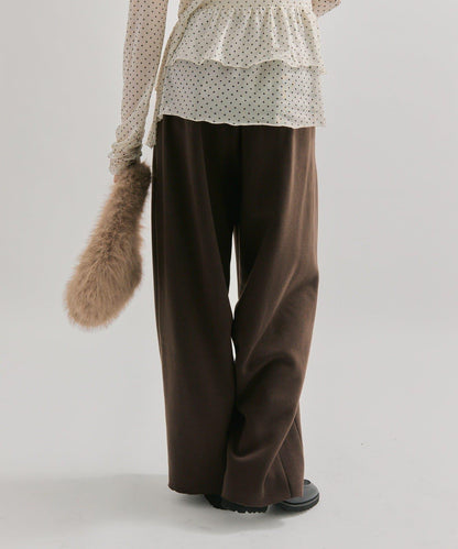 【EC限定】加絨彎曲運動褲