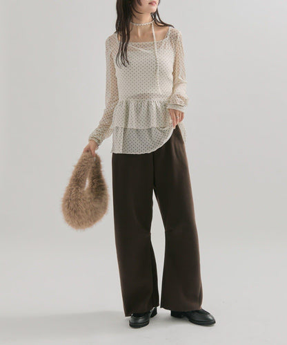 【EC限定】加絨彎曲運動褲