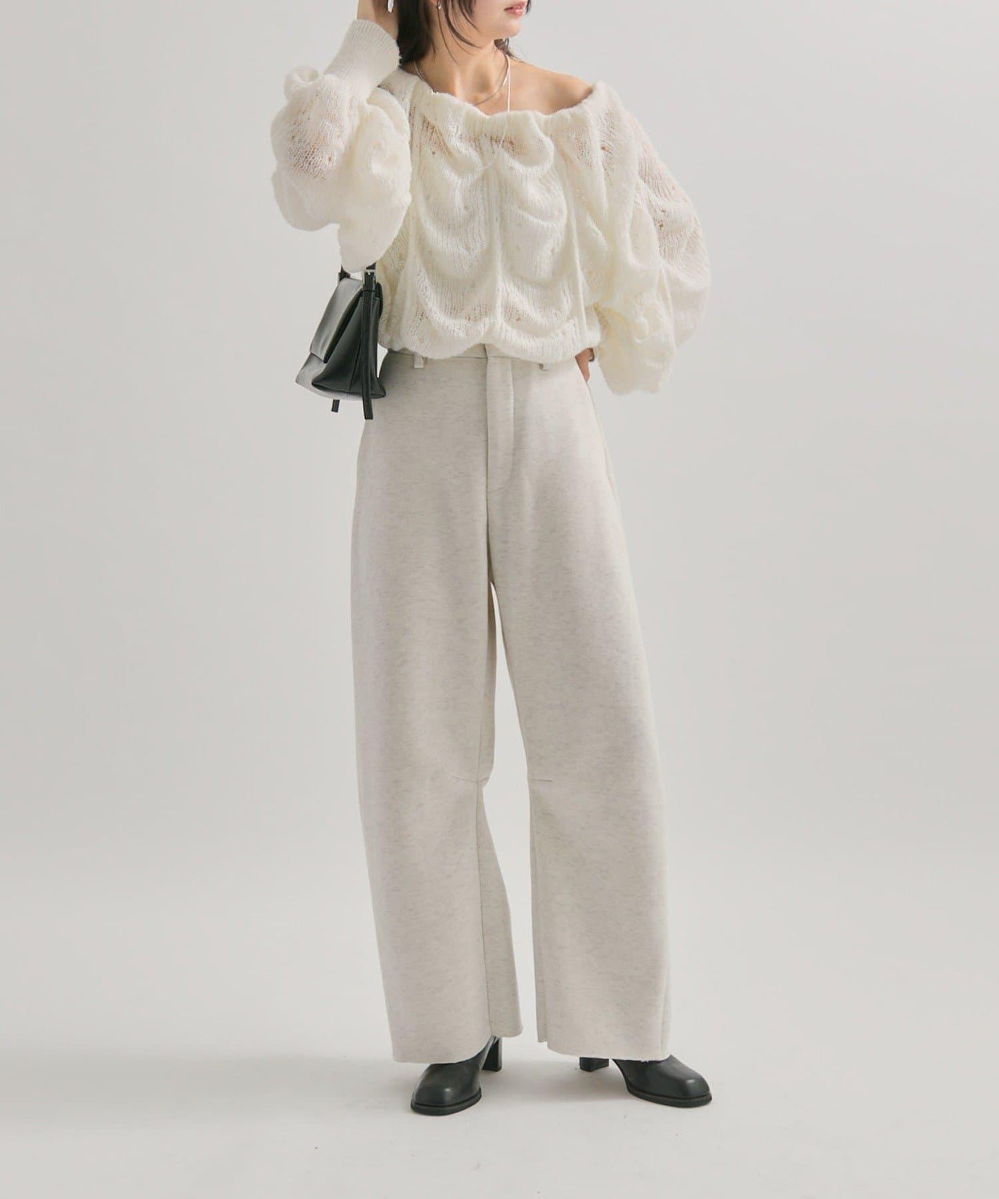 【EC限定】加絨彎曲運動褲