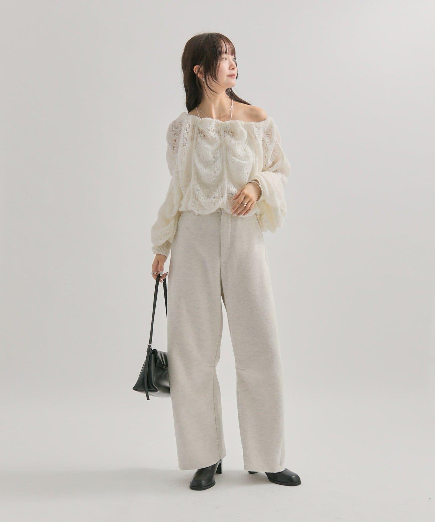 【EC限定】加絨彎曲運動褲