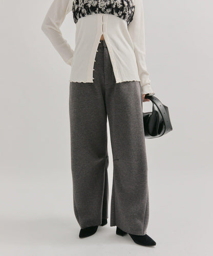 【EC限定】加絨彎曲運動褲