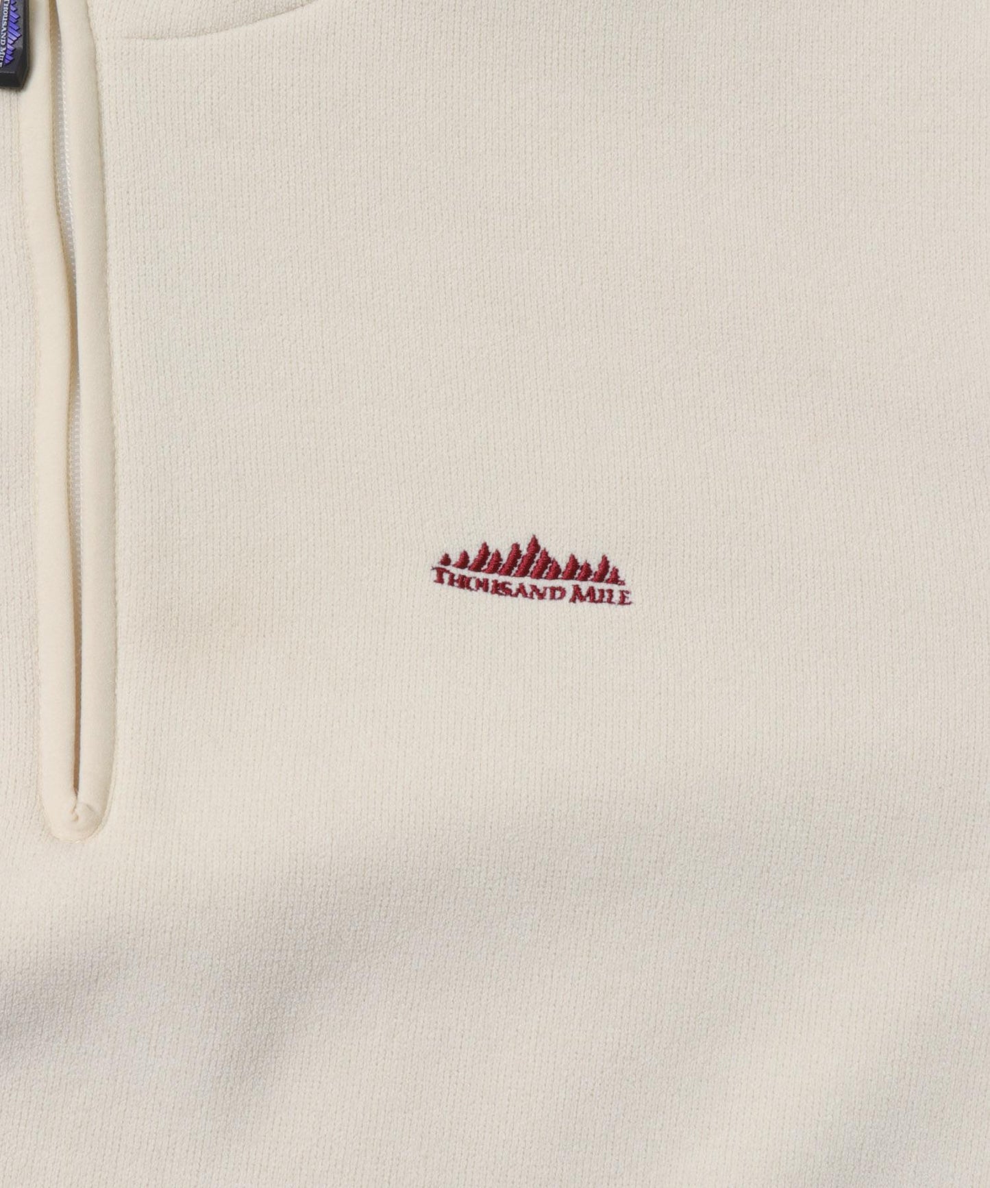 THOUSAND MILE×URBAN RESEARCH 聯名針織抓絨半拉鍊連帽衛衣