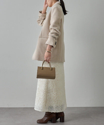 花卉圖案高腰傘裙