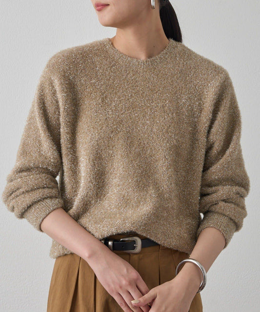 亮片針織套頭衫