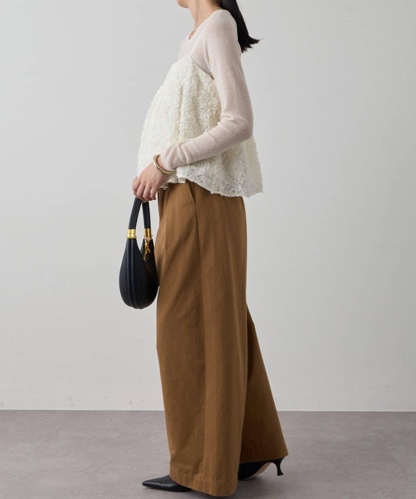 花卉圖案吊帶背心