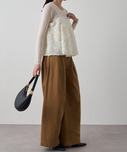 花卉圖案吊帶背心