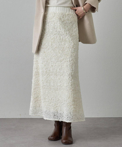 花卉圖案高腰傘裙