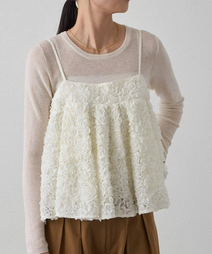 花卉圖案吊帶背心