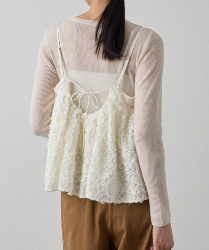 花卉圖案吊帶背心