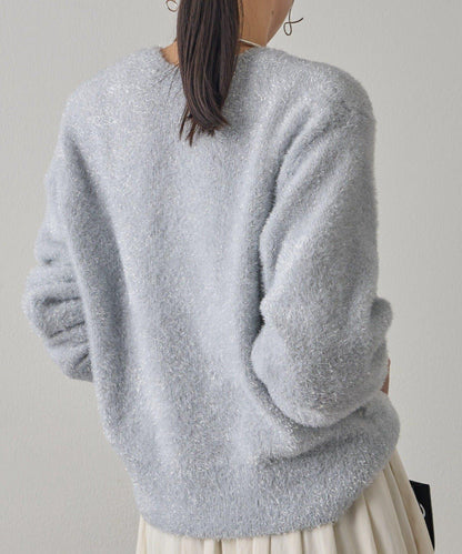 亮片針織套頭衫